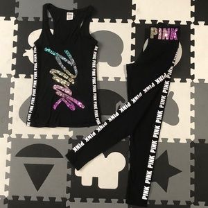 2PC VS Pink Bling Set